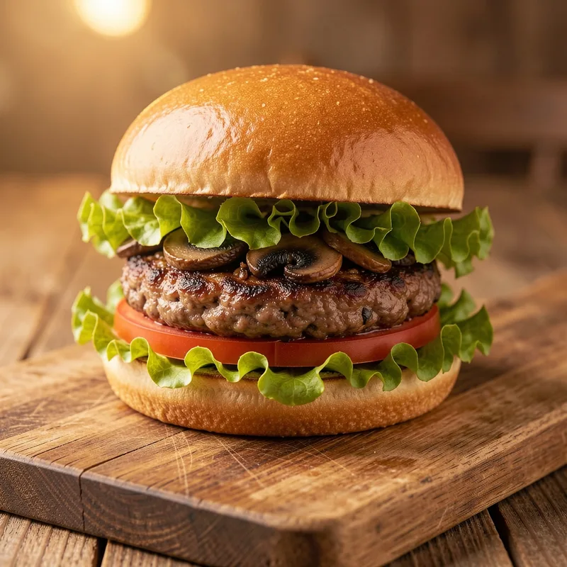 Burger végétarien aux champignons : recette du steak umami